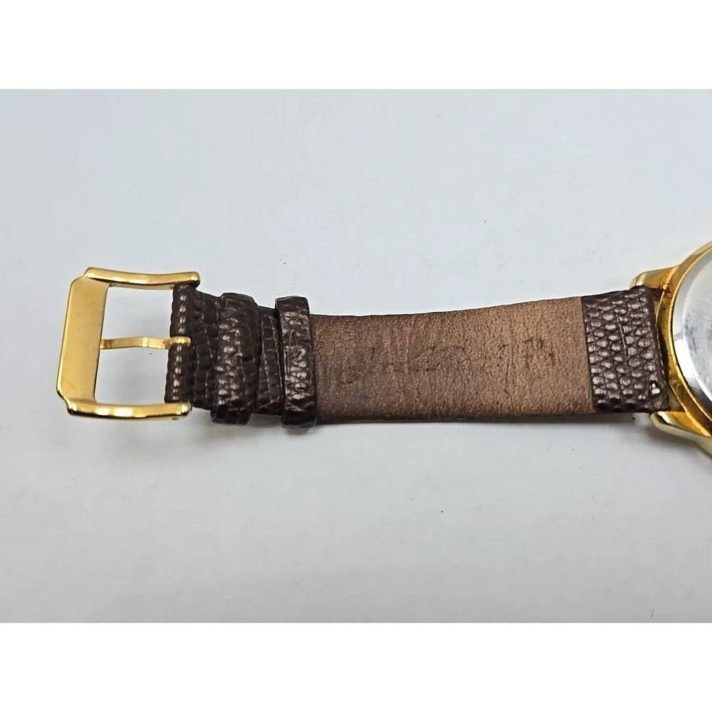 Jos A Bank Gold Dial Multifunction Mens Day Date 40mm Dress Watch New Battery